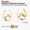 REGALO BISUTERíA PENDIENTES HERRADURA J1199W -