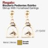 REGALO BISUTERíA PENDIENTES ESTRIBO J1194W -