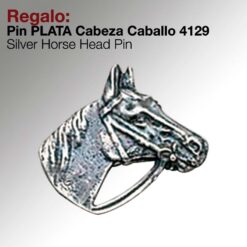 REGALO PIN -PLATA- CABEZA CABALLO 4129 -
