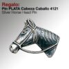 REGALO PIN -PLATA- CABEZA CABALLO 4121 -