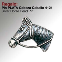 REGALO PIN -PLATA- CABEZA CABALLO 4121 -