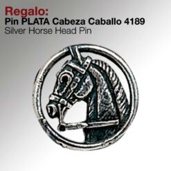 REGALO PIN -PLATA- CABEZA CABALLO 4189 -