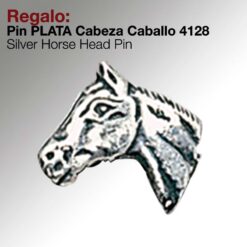 REGALO PIN -PLATA- CABEZA CABALLO 4128 -