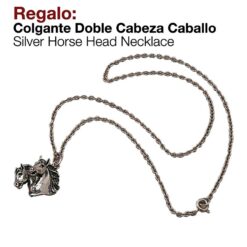 REGALO COLGANTE DOBLE CABEZA CABALLO -