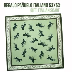 REGALO PAÑUELO ITALIANO 53X53 500 - Color: Verde