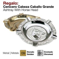 REGALO CENICERO CAB/CABALLO GRANDE - Color: Oro