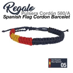 REGALO PULSERA CORDÓN 580/A AZUL ESPAÑA -