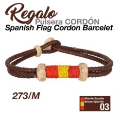 REGALO PULSERA CORDÓN 573M MARRÓN ESPAÑA -