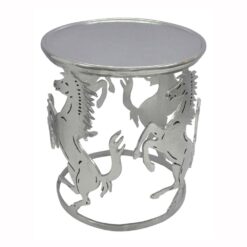 REGALO MESA AUXILIAR DECORACION CABALLOS 38x38x41 -