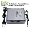 PASTOR: CARGADOR DE BATERÍAS PLOMO Z-100 12V 3A -