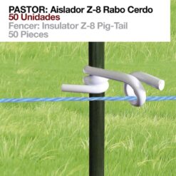 PASTOR: AISLADOR Z-8 RABO CERDO 50uds -