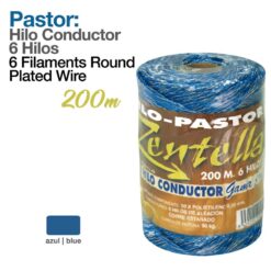 PASTOR: HILO CONDUCTOR 200m 6 HILOS AZUL -