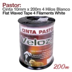 PASTOR: CINTA 10mm x 200m 4 HILOS BLANCO -