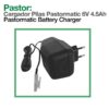 PASTOR: CARGADOR PILAS PASTORMATIC 6V 4.5Ah -