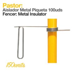 PASTOR: AISLADOR METAL PIQUETA 100uds -