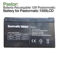 PASTOR: BATERÍA RECARGABLE PASTORMATIC 1500LCD 12V -