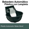 BEBEDERO AUTOMÁTICO PLÁSTICO CON LENGÜETA -