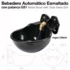 BEBEDERO AUTOMATICO ESMALTADO CON PALANCA G51 NEGRO -
