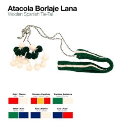 ATACOLA BORLAJE LANA - Color: Rojo/Blanco