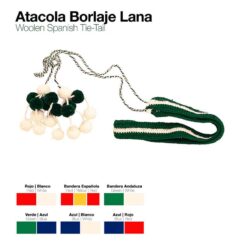 ATACOLA BORLAJE LANA - Color: Marino/Rojo