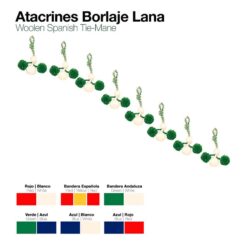 ATACRINES BORLAJE LANA - Color: Rojo/Blanco