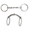FILETE DE ANILLAS EMBOCADURA DE ACERO INOX. CURVA Marjoman Distribution comprar equipación equitación España