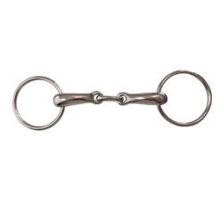 FILETE DE ANILLAS DOBLE ARTICULACIÓN INOX LIGERO Marjoman Distribution comprar equipación equitación España
