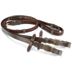 RIENDAS DASLO EN CUERO HEBILLAS REDONDAS INOX Tattini comprar equipación equitación España