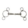 FILETE PESSOA 3 ANILLAS CON EMBOCADURA 19MM INOX Tattini comprar equipación equitación España
