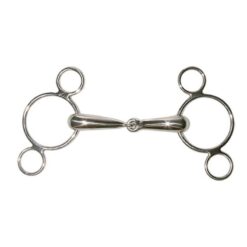 FILETE PESSOA 3 ANILLAS CON EMBOCADURA 19MM INOX Tattini comprar equipación equitación España