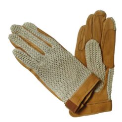 Alternative view of GUANTES EN CUERO Y PUNTO