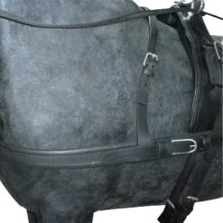 Alternative view of ENGANCHE CON PECHOPETRAL PARA UN CABALLO NYLON Y CUERO ECONÓMICO