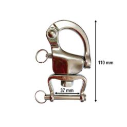 Alternative view of Mosquetón de enganche inox marino 110 mm