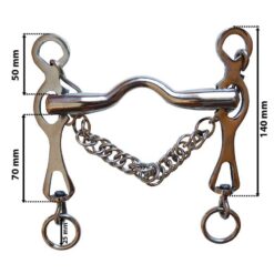 Alternative view of BOCADO PORTUGUÉS INOX EMBOCADURA LISA
