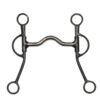 BOCADO NATOWA EN METAL NEGRO CON PUENTE MEDIO Tattini comprar equipación equitación España