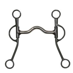BOCADO NATOWA EN METAL NEGRO CON PUENTE MEDIO Tattini comprar equipación equitación España