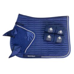Juego de mantilla con brillantes + orejeras + vendas Marjoman Distribution comprar equipación equitación España