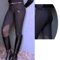 Pantalón Daslö Gold de mujer a rayas negras-marrones Tattini comprar equipación equitación España