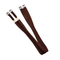 CINCHA ANATÓMICA MOLDEADA DE CUERO DOBLE MARJOMAN CON ELÁSTICOS A UN LADO Marjoman comprar equipación equitación España