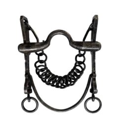 BOCADO VAQUERO INOX. ENVEJECIDO EMBOCADURA ASA CALDERA BARRA CURVA Marjoman Distribution comprar equipación equitación España