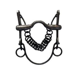 BOCADO VAQUERO INOX. ENVEJECIDO EMBOCADURA SUAVE BARRA CURVA Marjoman Distribution comprar equipación equitación España