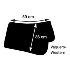 Alternative view of SUDADERO MARJOMAN DE LONA ALISTADA PARA SILLA VAQUERA CON REFUERZO DE CUERO