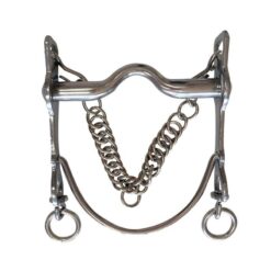 BOCADO VAQUERO CROMADO EMBOCADURA SUAVE BARRA CURVA Marjoman Distribution comprar equipación equitación España