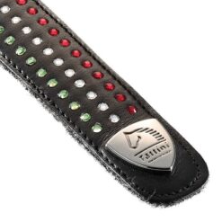 TIRA DE CUERO CON BRILLANTES BANDERA ITALIA Tattini comprar equipación equitación España