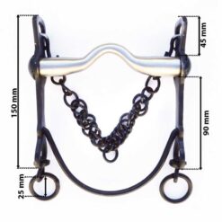 Alternative view of BOCADO VAQUERO EMBOCADURA INOX SUAVE BARRA CURVA