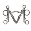 Bocado Pelham inox con puente suave y cadenilla Marjoman Distribution comprar equipación equitación España