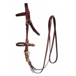 CABEZADA MARJOMAN PORTUGUESA LISA CON HEBILLAS DE CORTESÍA CON RIENDAS Marjoman comprar equipación equitación España
