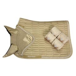 Juego de mantilla con brillantes + orejeras + vendas Marjoman Distribution comprar equipación equitación España