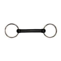 Filete de anillas inox embocadura de goma flexible Marjoman Distribution comprar equipación equitación España