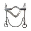 Bocado vaquero cromado con embocadura móvil inox y barra curva Marjoman Distribution comprar equipación equitación España